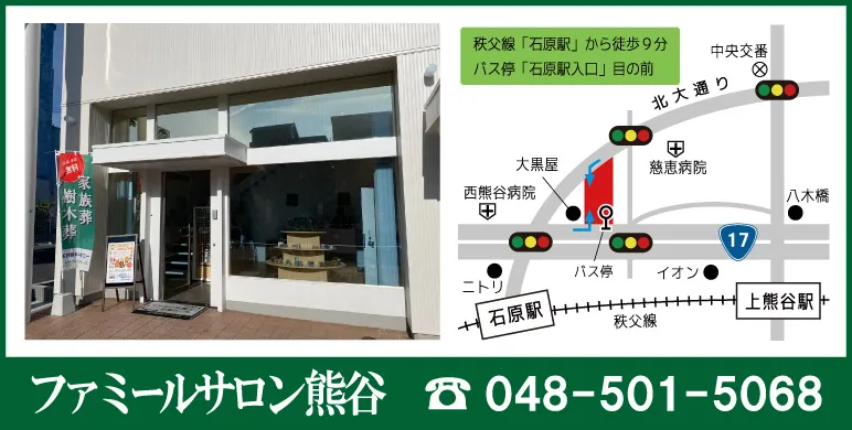 ファミールサロン熊谷地図