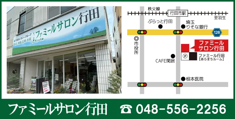 ファミールサロン行田地図