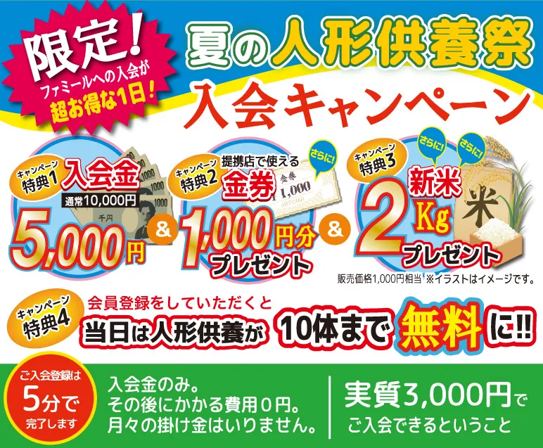 入会キャンペーン