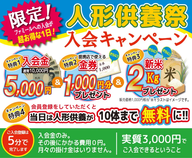 入会キャンペーン